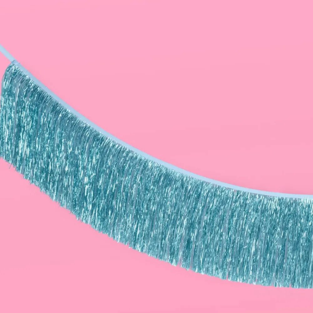 Best xo, Fetti Blue Fringe Foil Banner