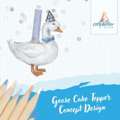 Outlet Camp Hollow Blue Goose Birthday Candle Holder