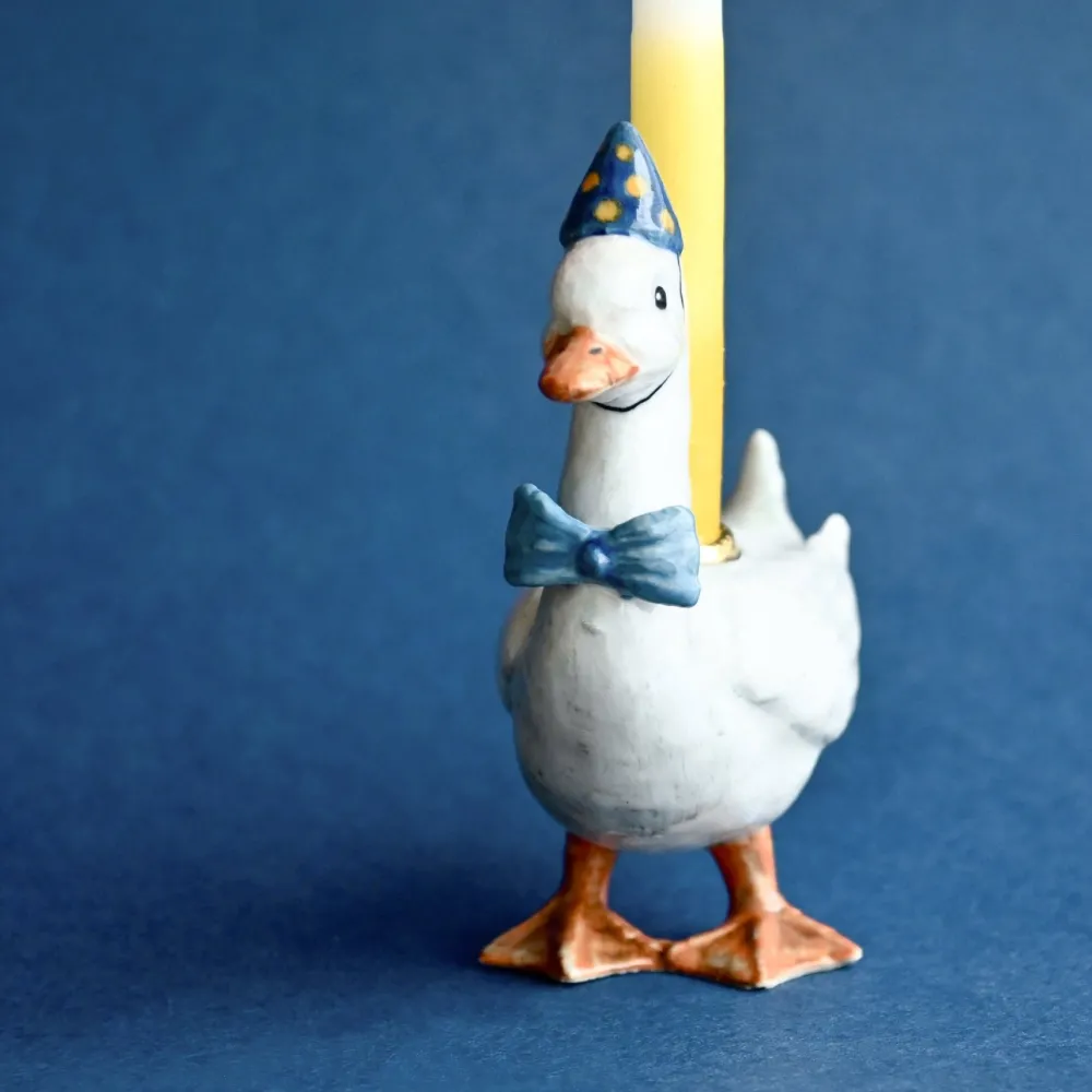 Outlet Camp Hollow Blue Goose Birthday Candle Holder
