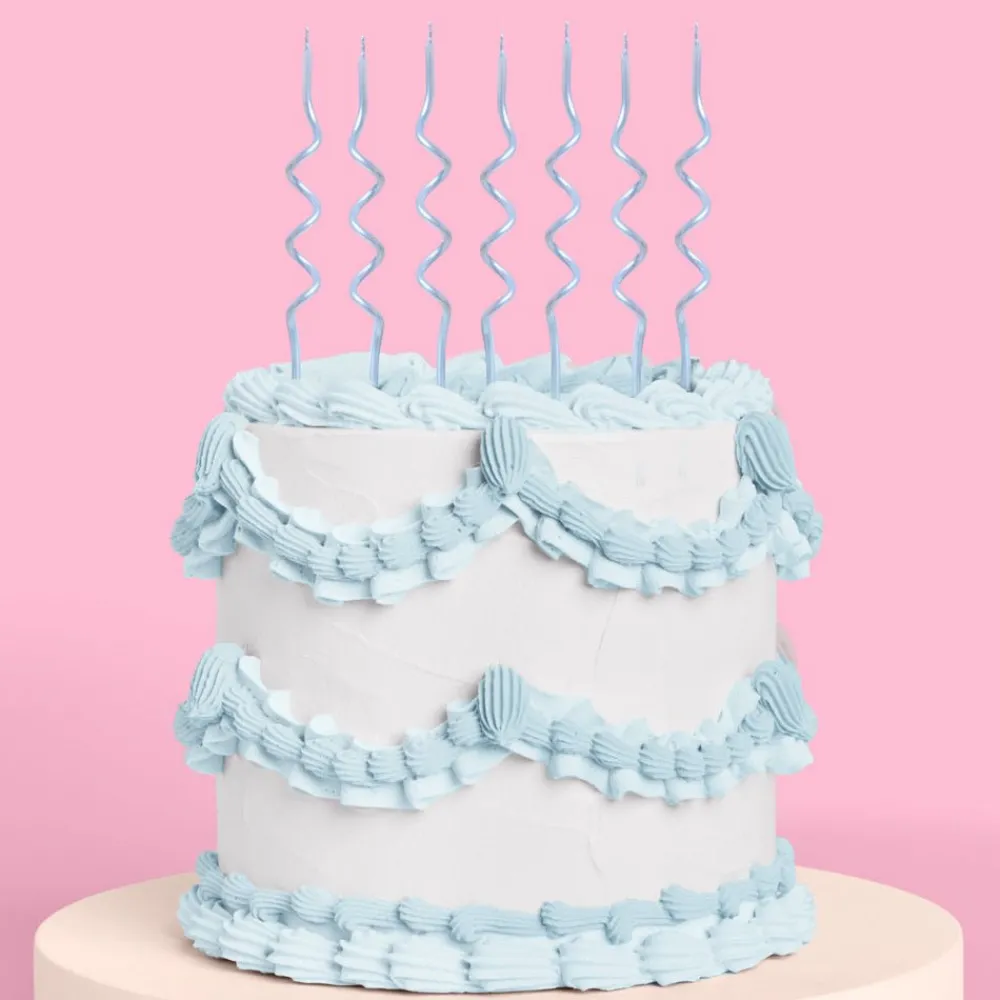 Sale xo, Fetti Blue Swirly Birthday Candles