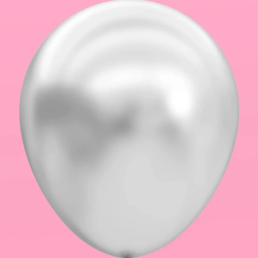 Hot xo, Fetti Blue, White & Silver Balloon Set