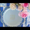 Hot Bonjour Fete Bonjour Baby Sky Blue Cocktail Napkins