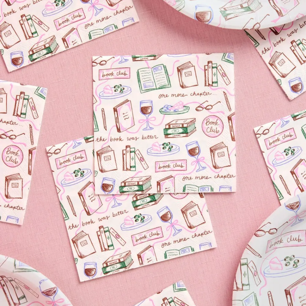 Hot xo, Fetti Book Club Party Napkins | 25 Paper Napkins
