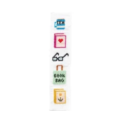 Cotton Clara Craft Kits & Supplies Bookish Cross Stitch Bookmark Kit