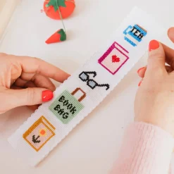 Cotton Clara Craft Kits & Supplies Bookish Cross Stitch Bookmark Kit