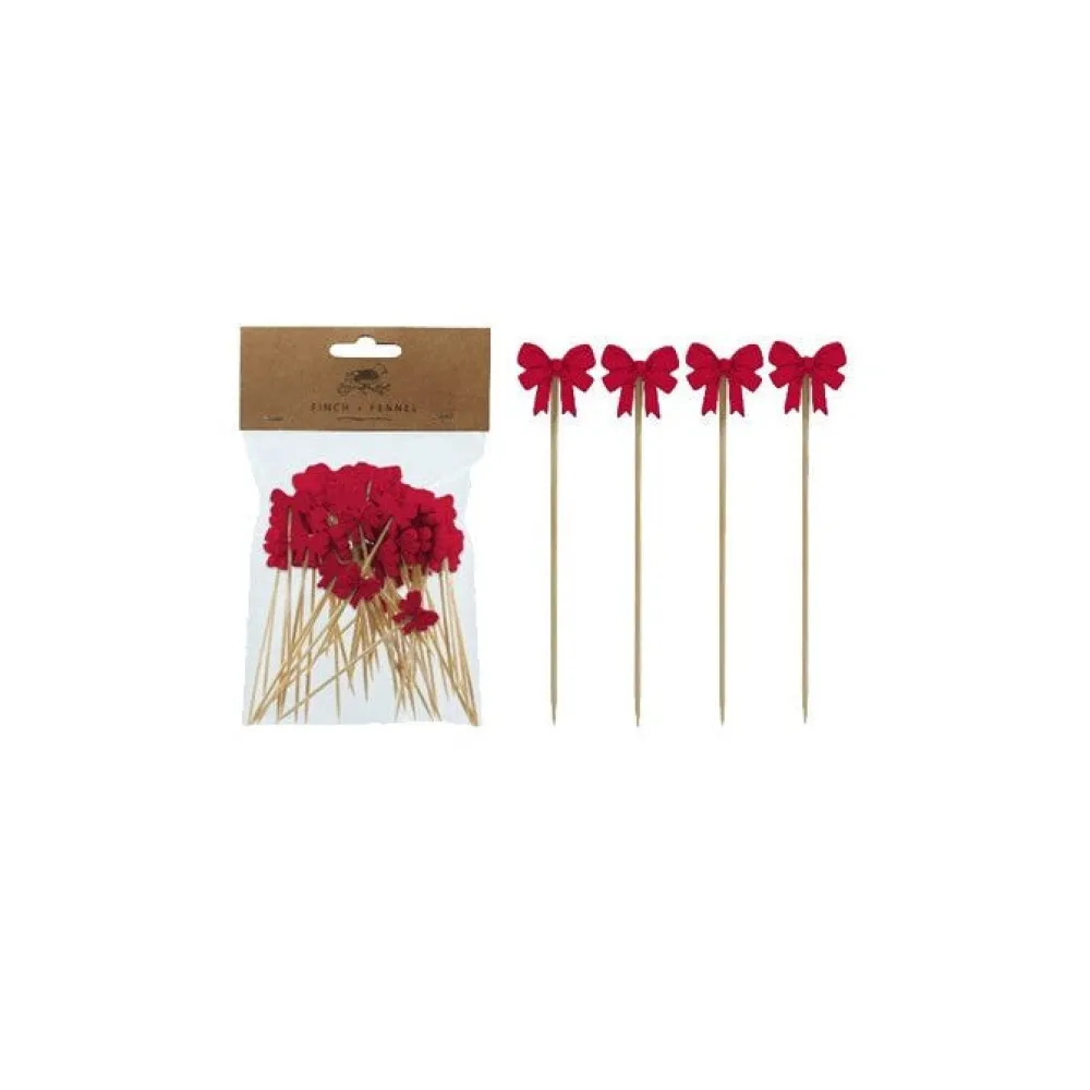New Creative Co-op Bow Cocktail Picks
