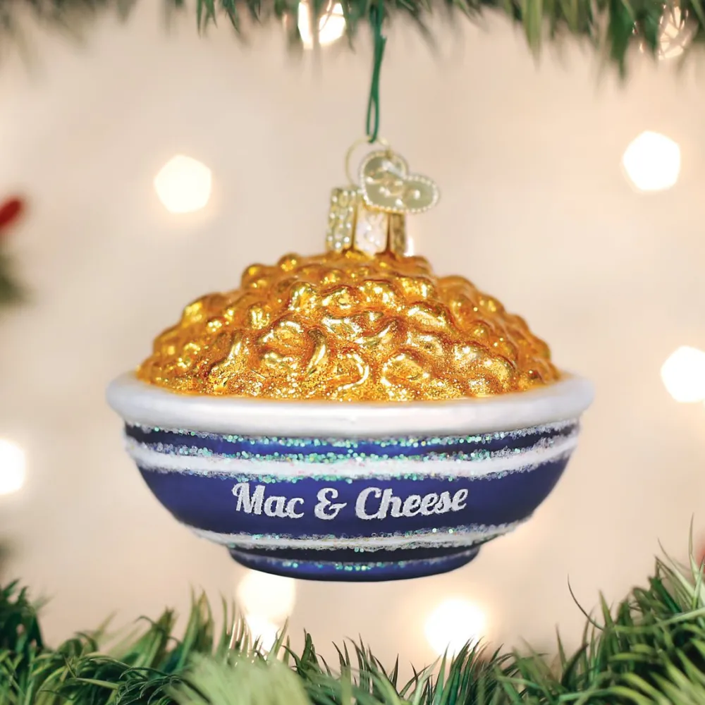 Outlet Old World Christmas Bowl Of Mac & Cheese Ornament