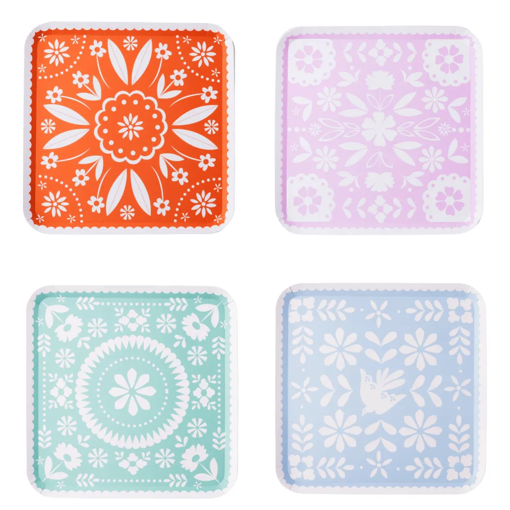 Hot Bonjour Fete Bright Fiesta Large Plates