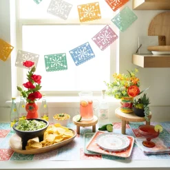Hot Bonjour Fete Bright Fiesta Large Plates