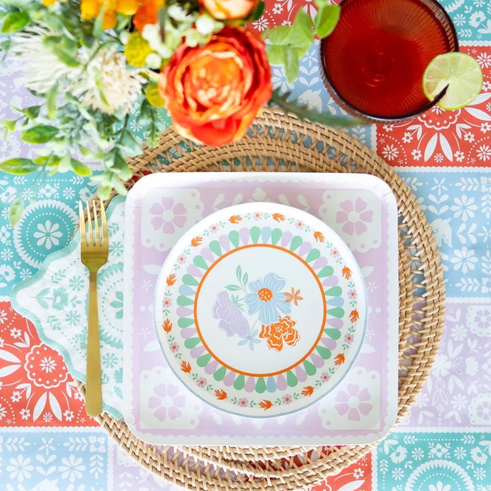 Hot Bonjour Fete Bright Fiesta Large Plates