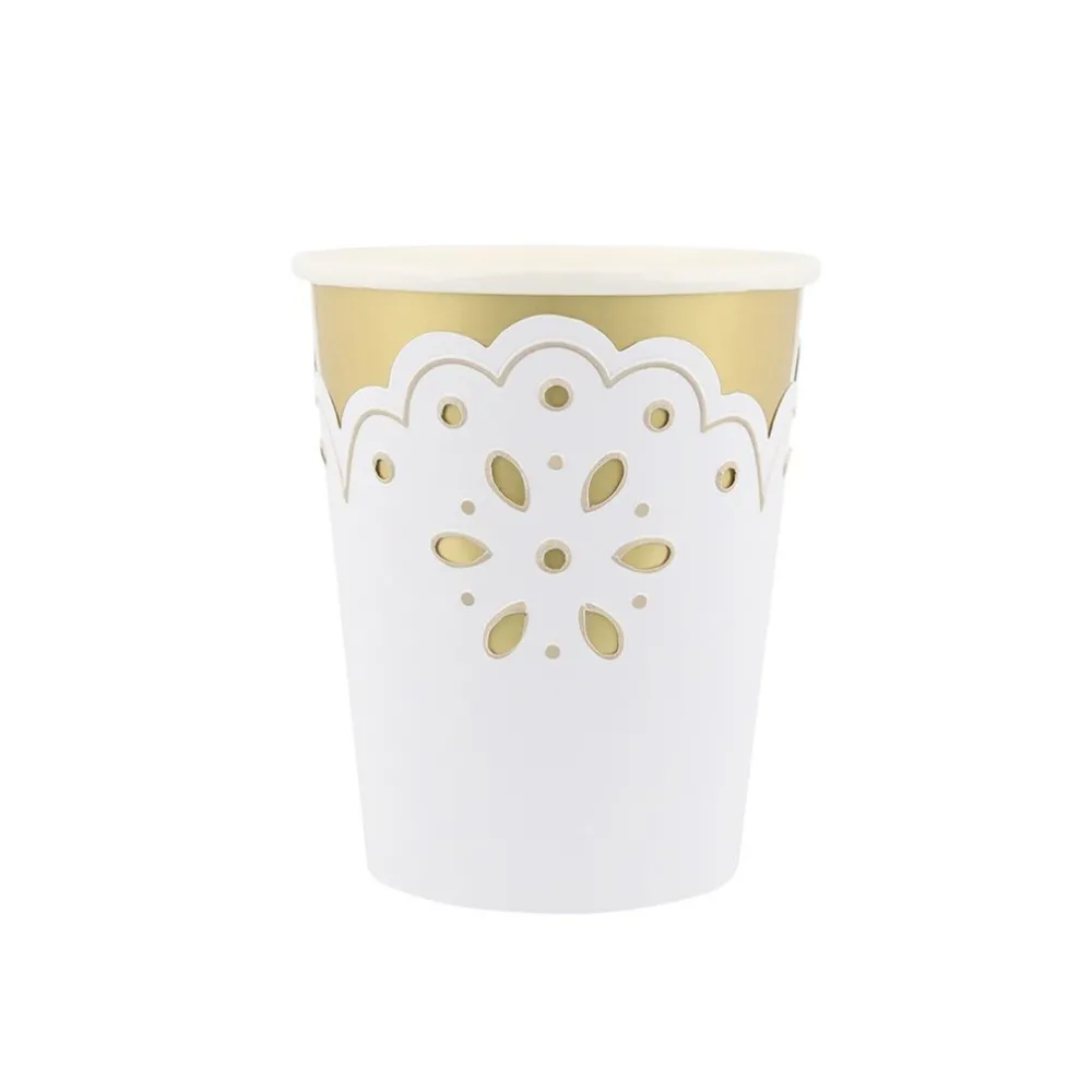 Online Meri Meri Broderie Anglaise Lace White Cups