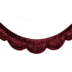 Online xo, Fetti Burgundy Scallop Fringe Banner