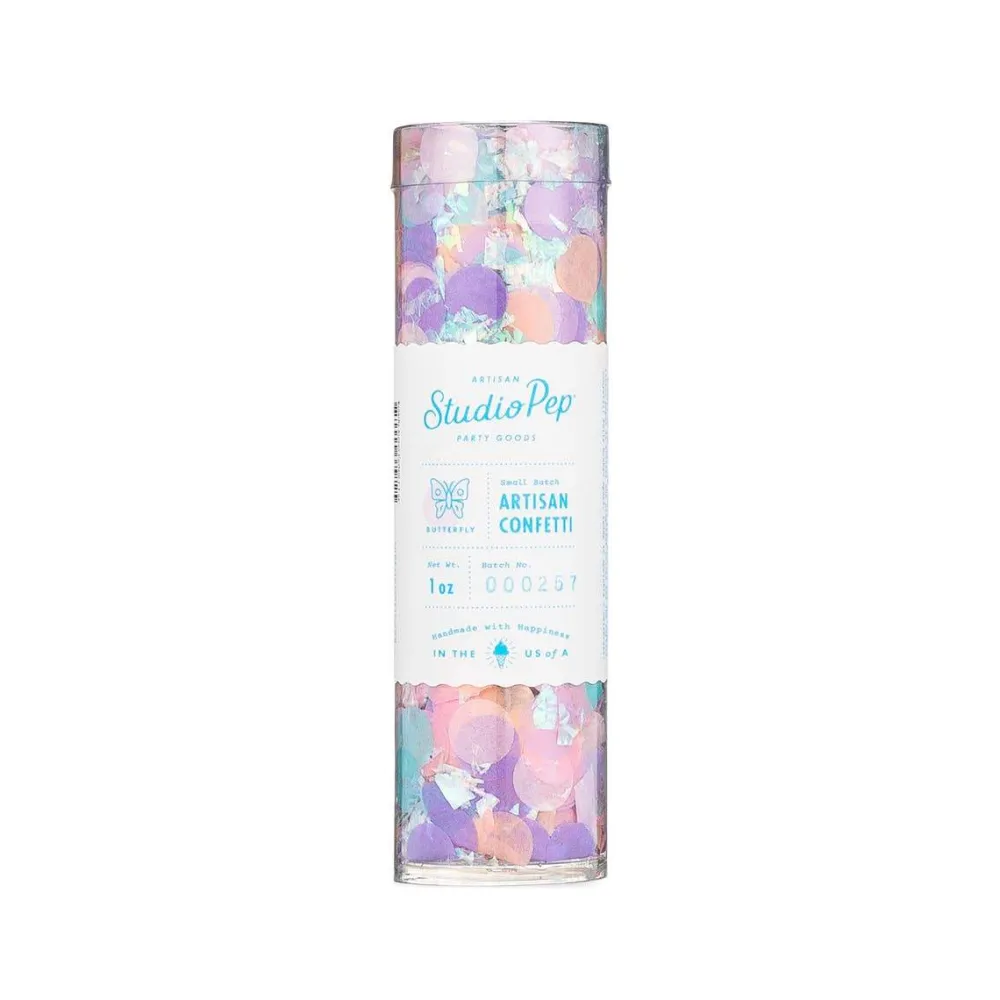 Best Studio Pep Butterfly Iridescent Pastel Confetti
