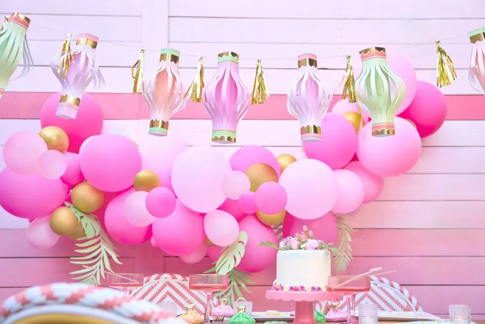 Online Packed Party Cabana Club Paper Lantern Garland