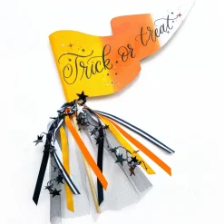 Online Cami Monet Candy Corn Trick or Treat Party Pennant