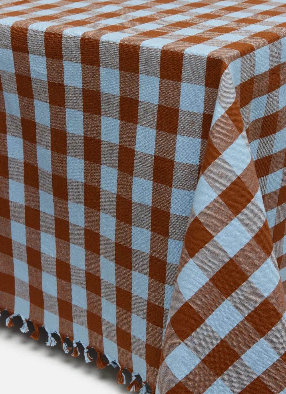 Best Heather Taylor Home Candy Gingham Blue Tablecloth