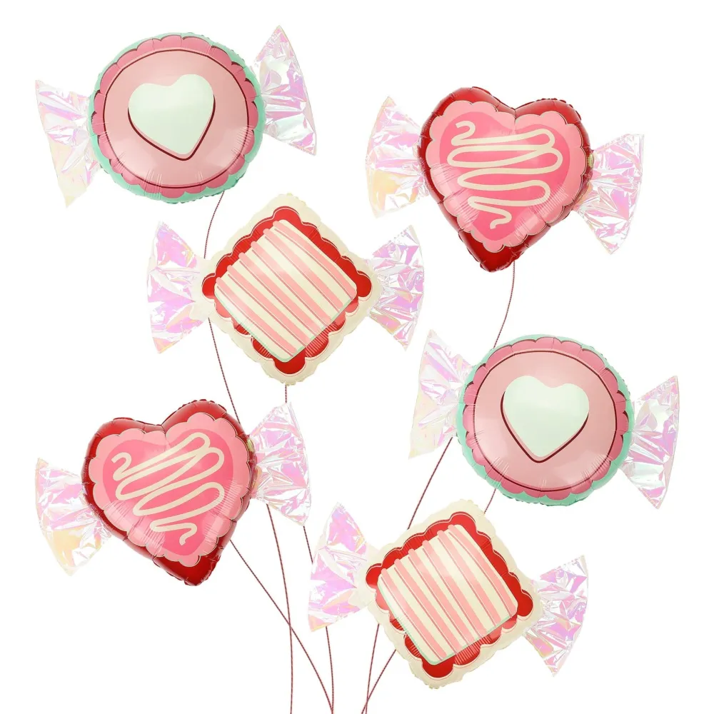Best Packed Party Candy Heart Balloons (6 ct)