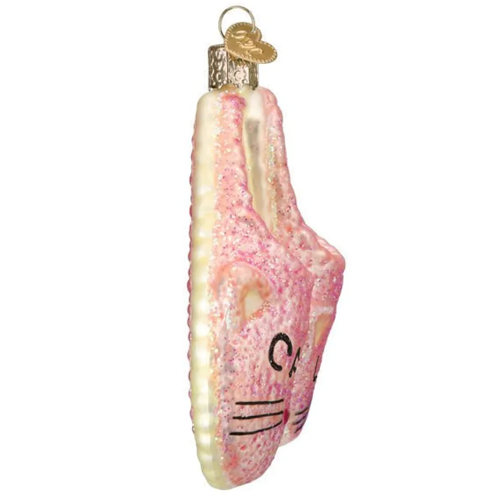 Discount Old World Christmas Cat Lady Slippers Ornament