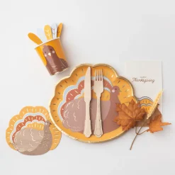 New Bonjour Fete Charming Turkey Cups