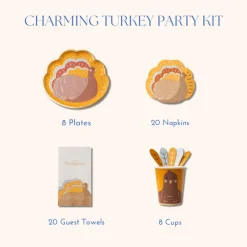 Clearance Bonjour Fete Charming Turkey Party Kit