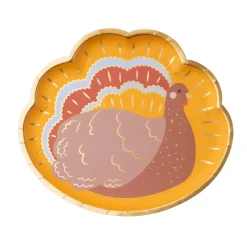 Clearance Bonjour Fete Charming Turkey Thanksgiving Plates