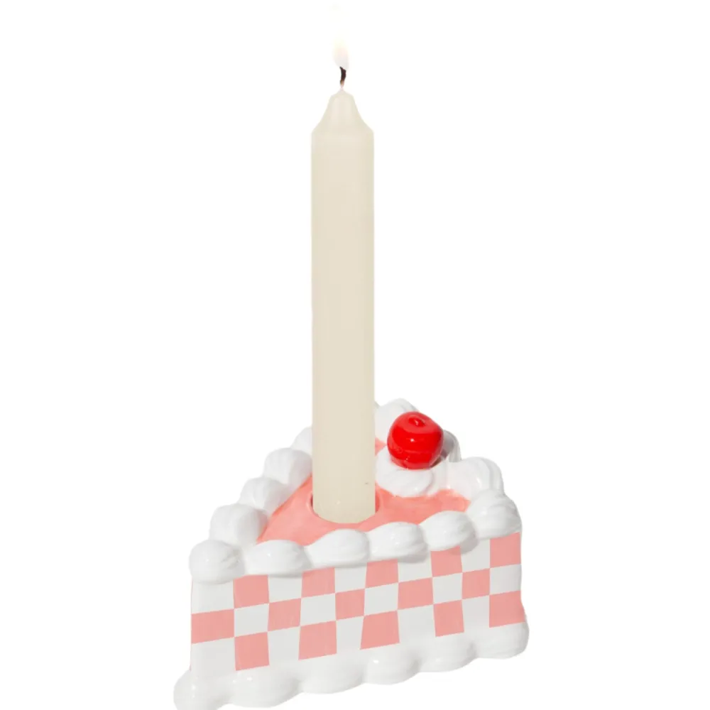Clearance The Wow Effect Checker Cake Candle Holder