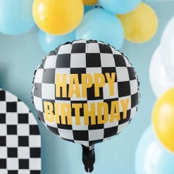 Best THE BALLOON HUB Checkered Happy Birthday Balloon