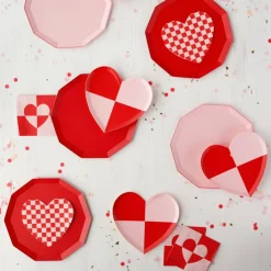 Online Bonjour Fete Check Mate Heart Large Napkins
