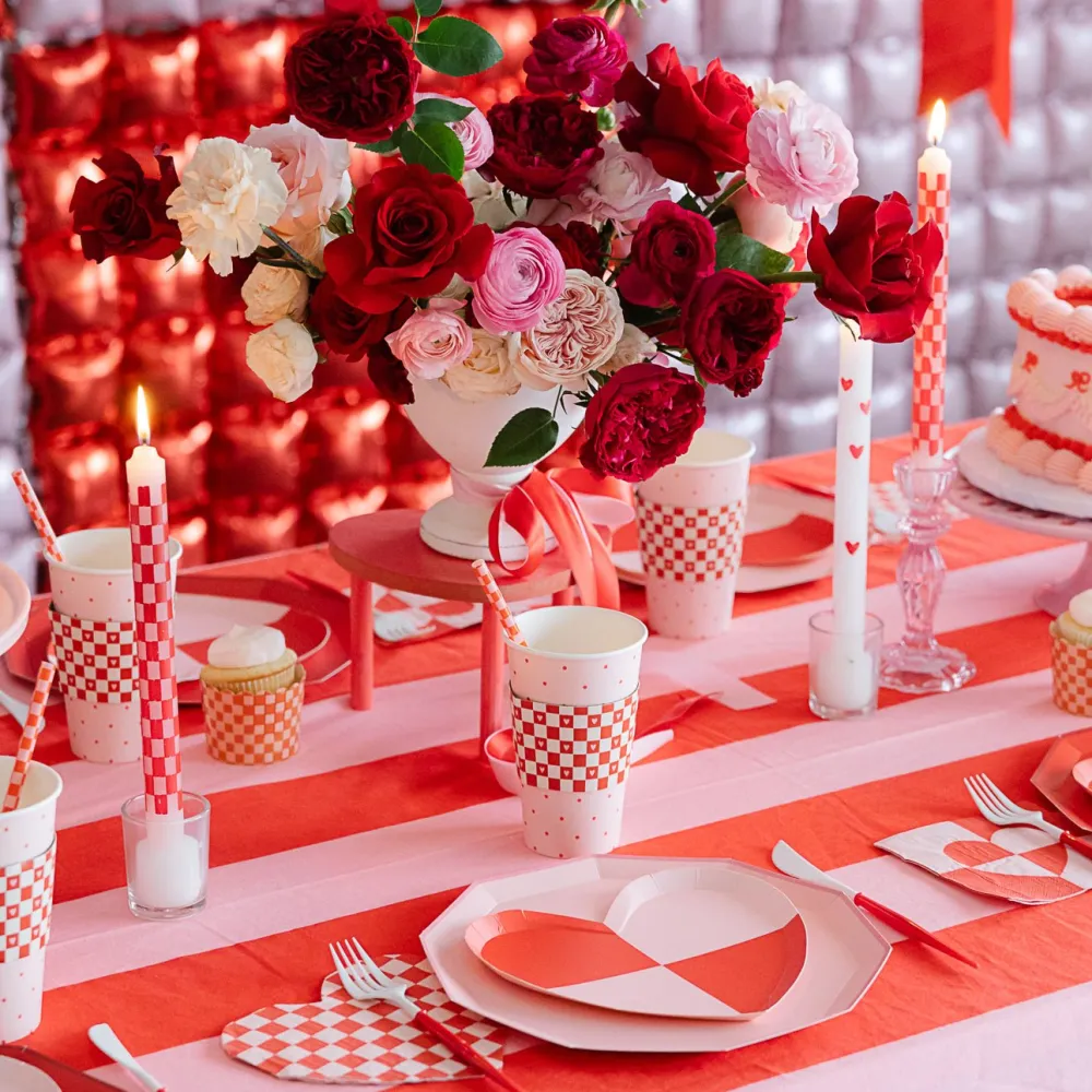 Online Bonjour Fete Check Mate Heart Large Napkins