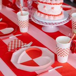 Online Bonjour Fete Check Mate Heart Large Napkins