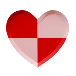 Clearance Bonjour Fete Check Mate Heart Shaped Plates