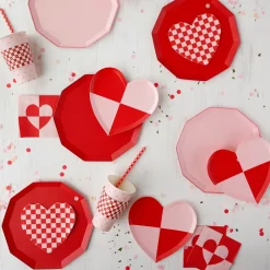 Best Bonjour Fete Check Mate Heart Small Napkins