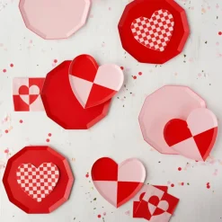 Best Bonjour Fete Check Mate Heart Small Napkins