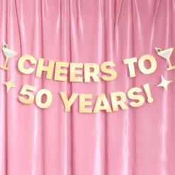 Online xo, Fetti Cheers to 50 Years Birthday Banner