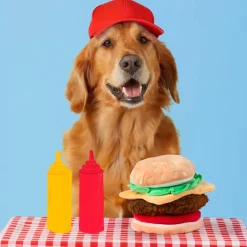 Sale The Foggy Dog Cheeseburger Interactive Snuffle Dog Toy