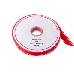 Clearance Bonjour Fete Cherry Red Double Sided Grosgrain Ribbon
