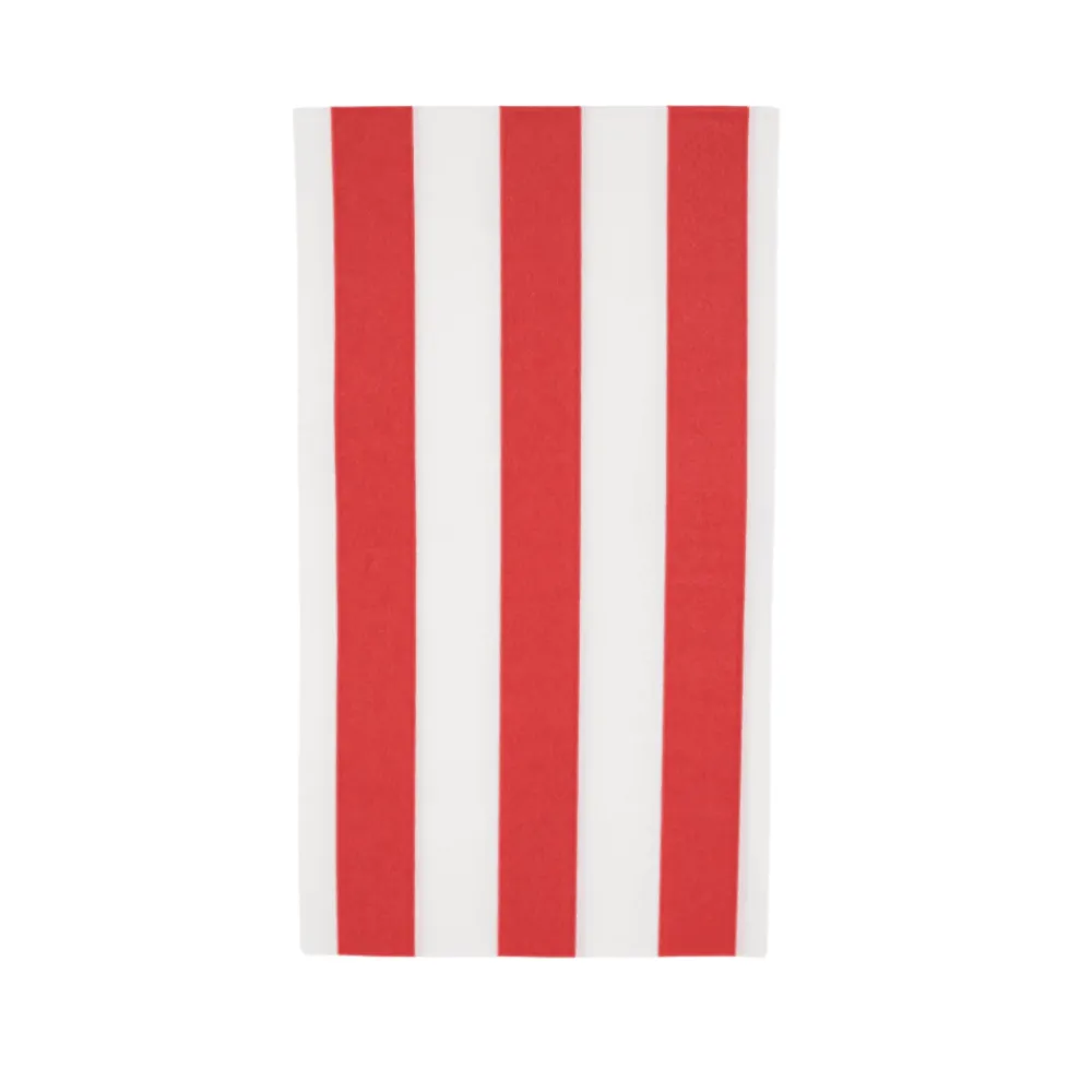 Discount Bonjour Fete Cherry Red Signature Cabana Stripe Guest Towels
