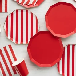 Hot Bonjour Fete Cherry Red Signature Large Plates