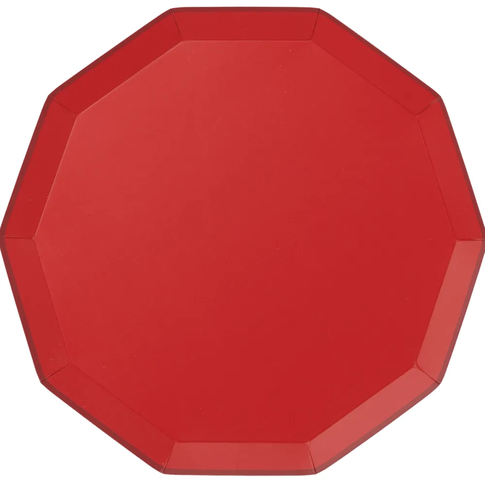 Hot Bonjour Fete Cherry Red Signature Large Plates