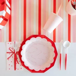 Hot Bonjour Fete Cherry Red Signature Large Plates