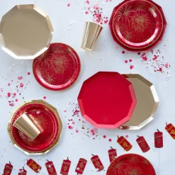 Hot Bonjour Fete Cherry Red Signature Large Plates