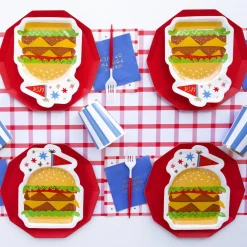 Hot Bonjour Fete Cherry Red Signature Large Plates