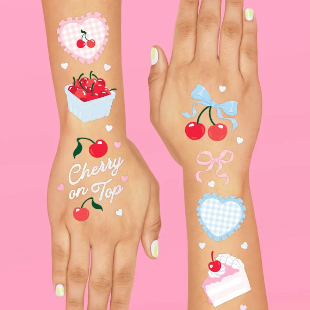 Discount xo, Fetti Cherry Temporary Tattoos