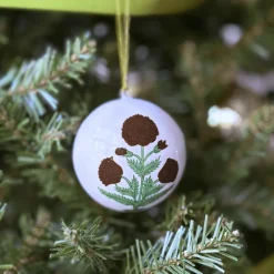 Online Trudie Chocolate Poppy Christmas Ornament - Set of 3