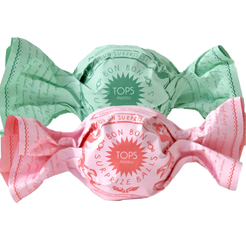 New TOPS Malibu Christmas Bon Bon Mini Surprise Ball