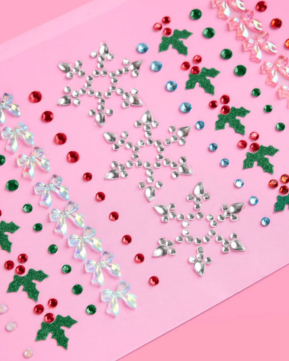 Discount xo, Fetti Christmas Face Gems - Snowflake & Mistletoe Set