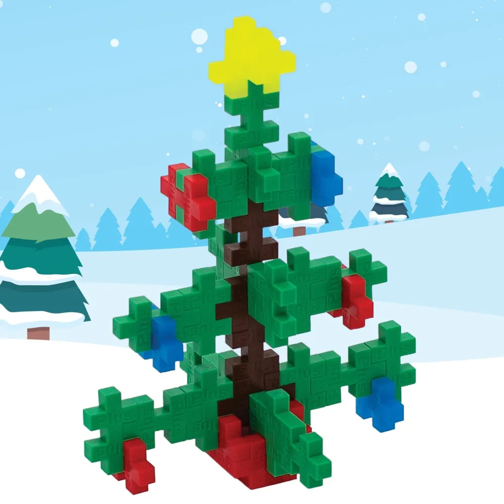 Best Plus-Plus USA Christmas Tree Plus Plus Puzzle Toy