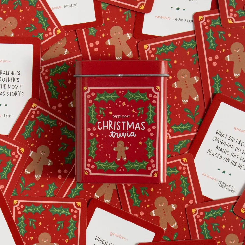 Pippi Post Christmas Trivia Card Game