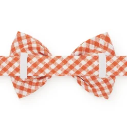 Online The Foggy Dog Cider Gingham Dog Bow Tie