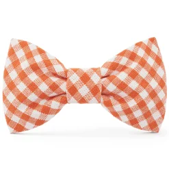 Online The Foggy Dog Cider Gingham Dog Bow Tie